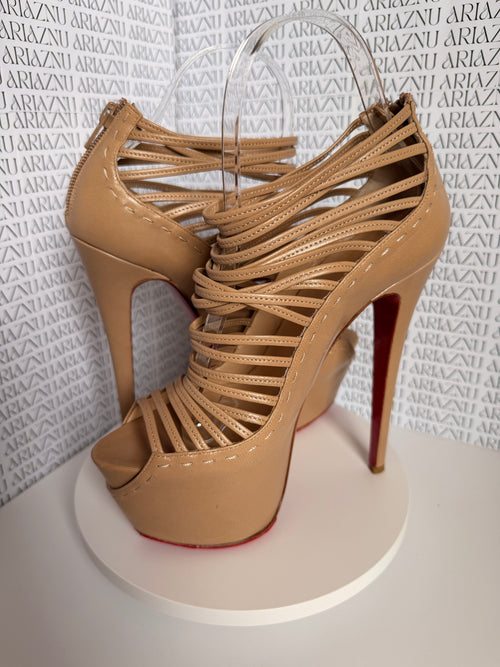 Christian Louboutin “Zoulou 160” Platform Heels – Size 38.5