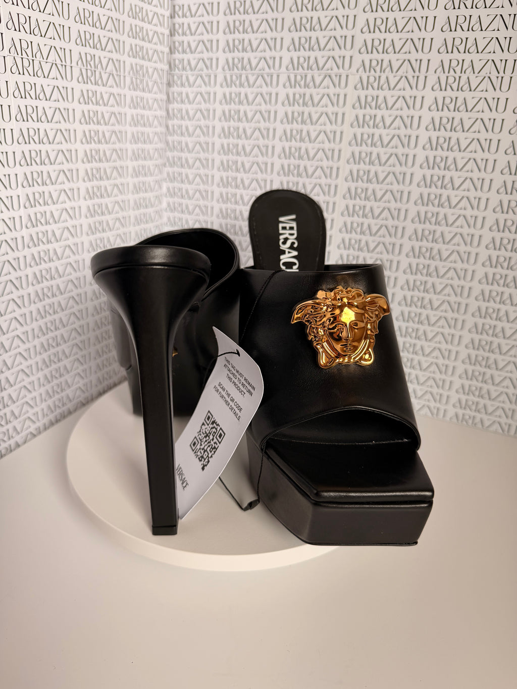 Versace La Medusa Platform Mules – Size 38.5 (Brand New)