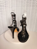 Giuseppe Zanotti Embellished Satin Ankle Strap Sandals – Size 7 1/2