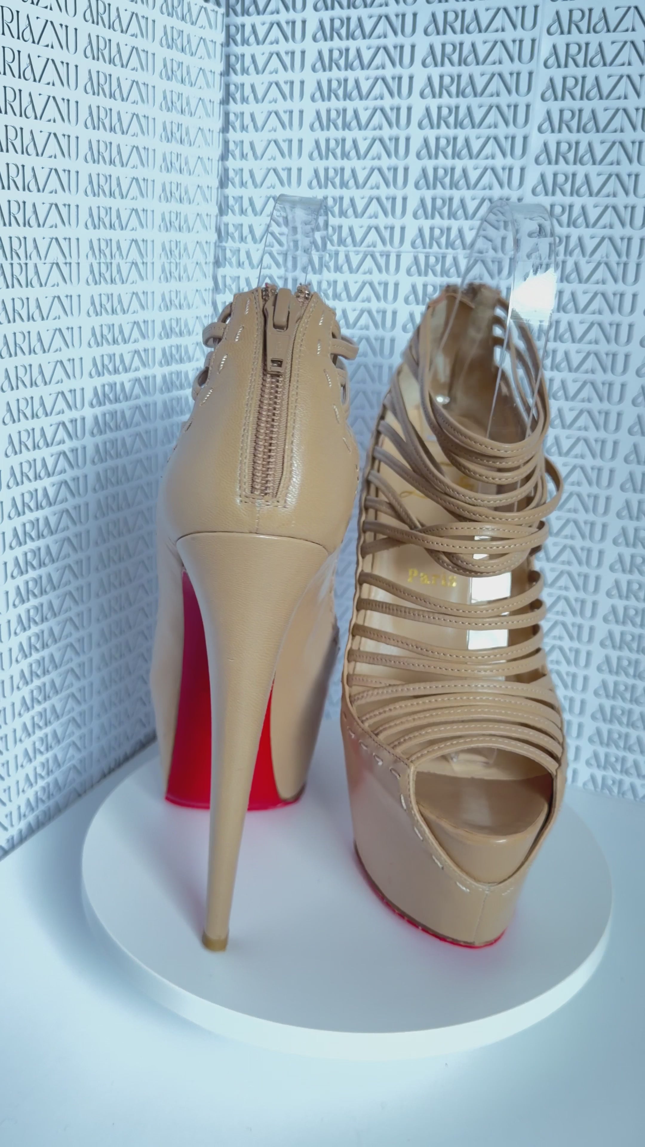 Christian Louboutin “Zoulou 160” Platform Heels – Size 38.5